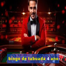 bingo de tabuada 4 ano